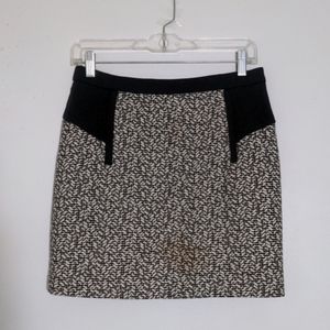 Comptoir Des Cotonniers tweed pencil mini skirt with pockets, size XS (EU 36)
